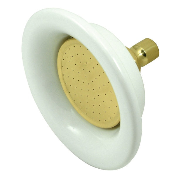 Shower Head, Polished Brass, Wall Mount