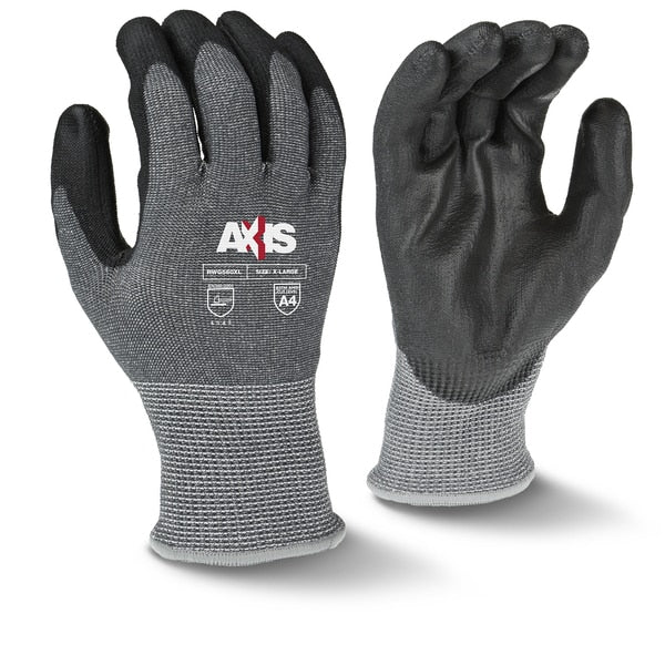 Cut Resistant Coated Gloves, A4 Cut Level, Polyurethane, L, 1 PR