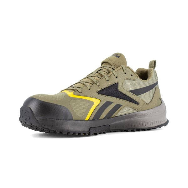 Mens Army Green Comp Toe Trail Runni, PR