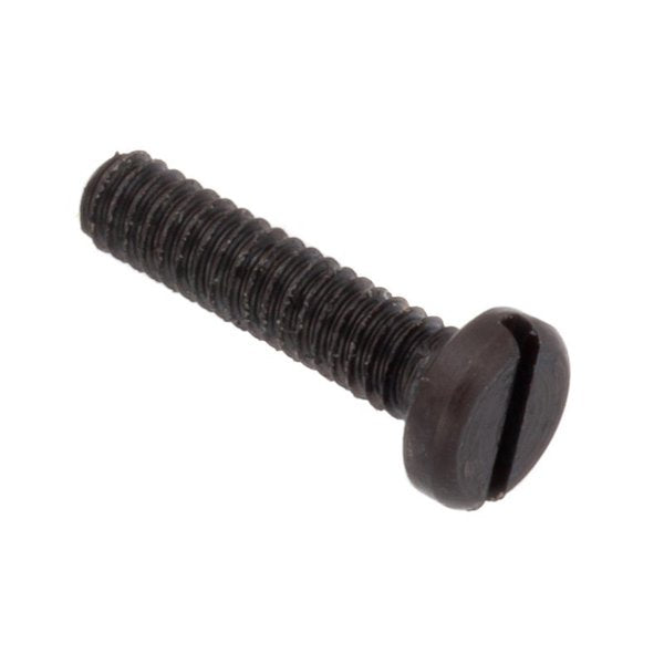 #2-56 x 3/8 in Slotted Pan Machine Screw, Black Oxide Alloy Steel