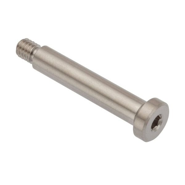 Shoulder Screw, 6g Thr Sz, 5mm Thr Lg, 25 mm Shoulder Lg, 316 Stainless Steel