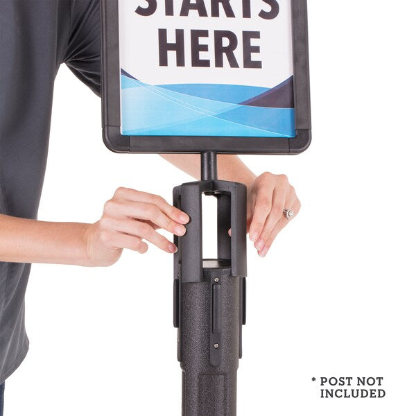 Sentry Signholder, w/Plexiglass, 8.5x11