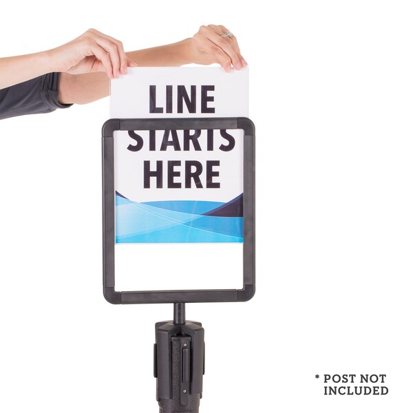 Sentry Signholder, w/Plexiglass, 8.5x11