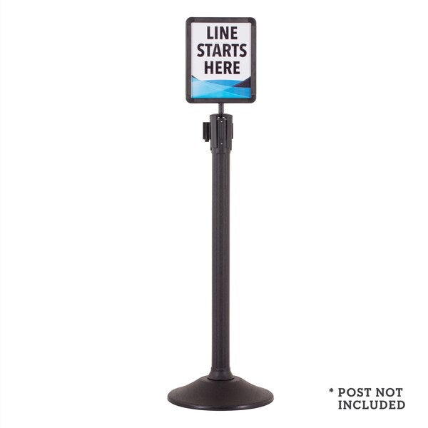 Sentry Signholder, w/Plexiglass, 8.5x11