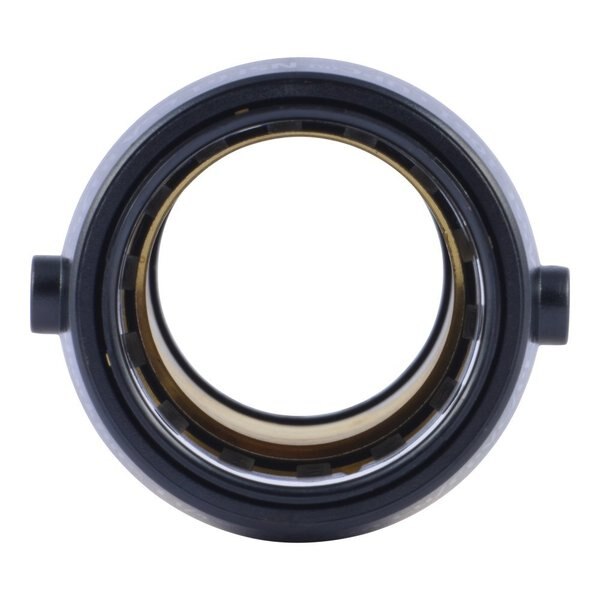 DZR Brass Slip Coupling, 1-1/4 in Tube Size