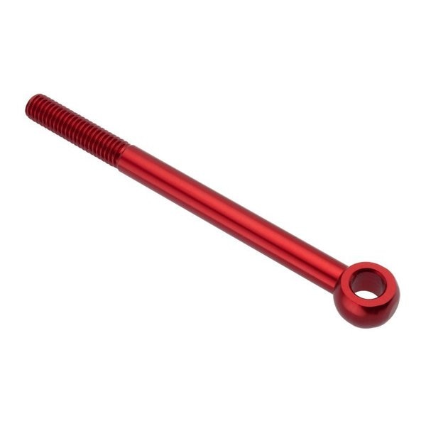 Rod End, Aluminum, Red Anodized, 3/8