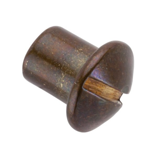 Barrel Nut, #8-32, 1/4 in Brl Lg, 1/4 in Brl Dia, Brass Unfinished