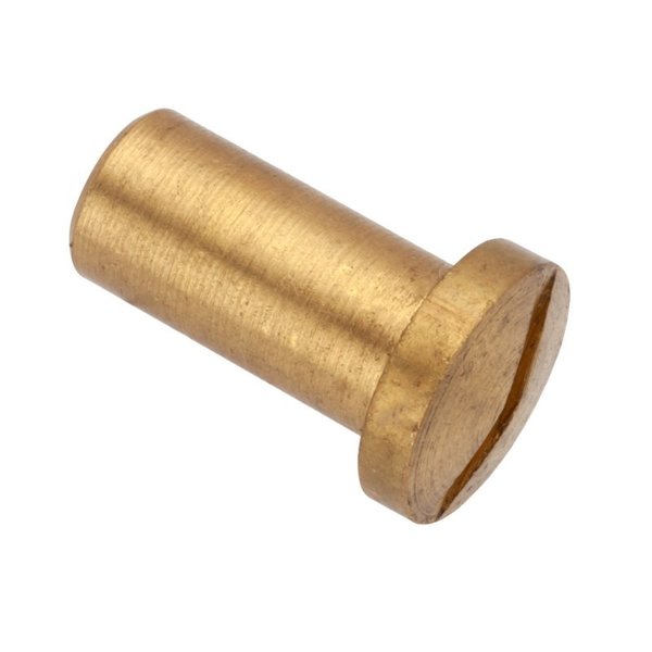 Barrel Nut, #10-24, 5/8 in Brl Lg, 1/4 in Brl Dia, Brass Unfinished