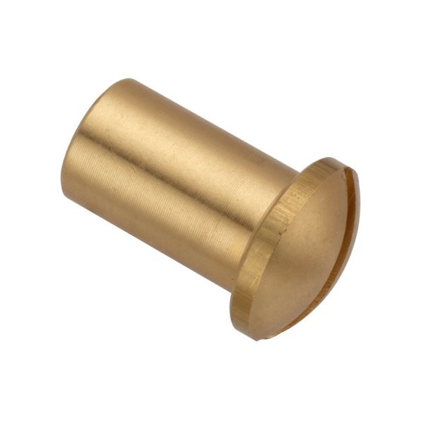 Barrel Nut, #10-32, 1/2 in Brl Lg, 5/16 in Brl Dia, Brass Unfinished