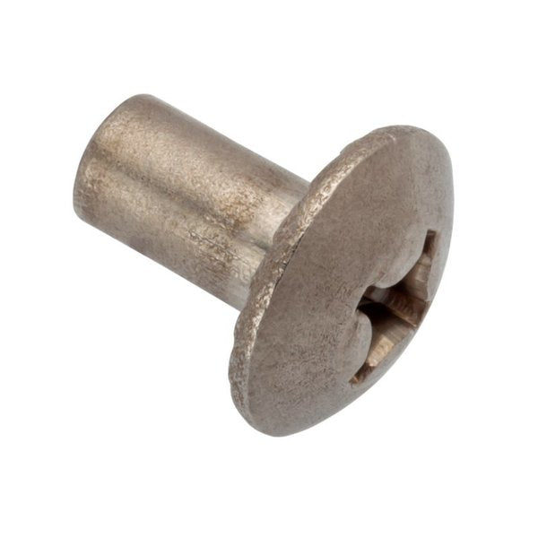 Barrel Nut, #8-32, 3/8/2023 Brl Lg, 7/32 in Brl Dia, 18-8 Stainless Steel Unfinished