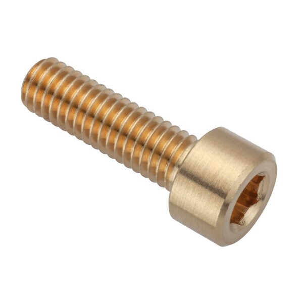 M6 Socket Head Cap Screw, Plain Brass, 20 mm Length