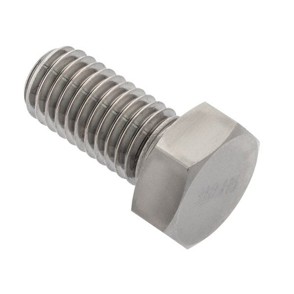#10-32 Hex Head Cap Screw, Plain 316 Stainless Steel, 5/8 in L