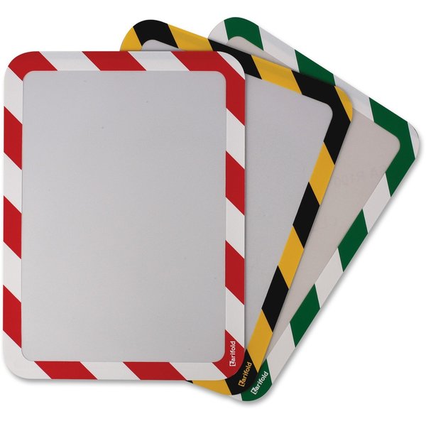 Sign Holder, Green/White, Magnetic, PK2