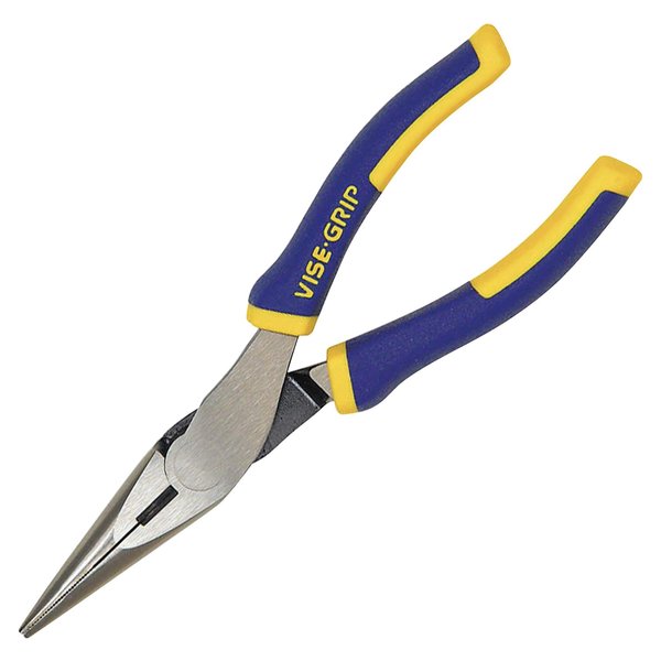 6 in Vise-Grip Long Nose Plier, Side Cutter Pro Touch Handle