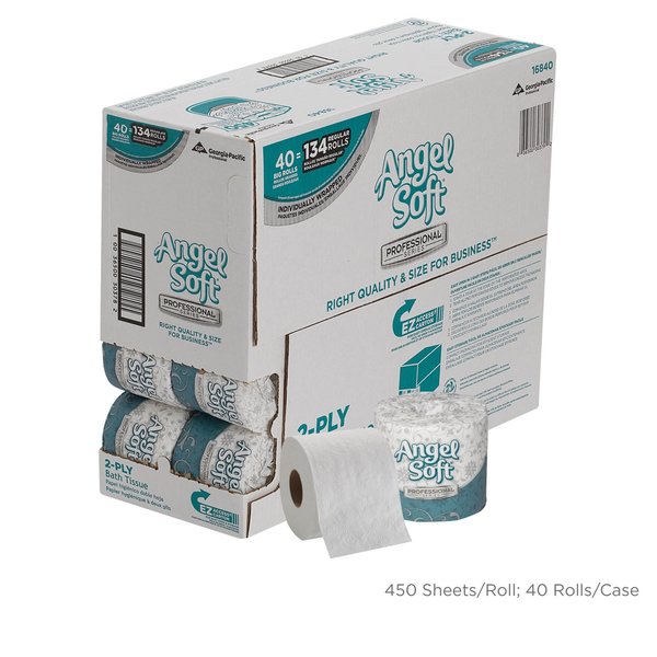 Toilet Paper, 450 Sheets, 40 PK