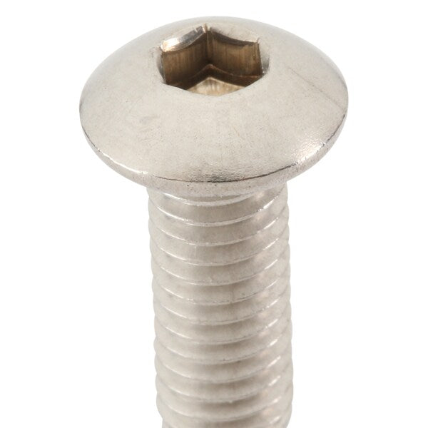 #10-32 Socket Head Cap Screw, Plain 18-8 Stainless Steel, 1/2 in Length, 100 PK