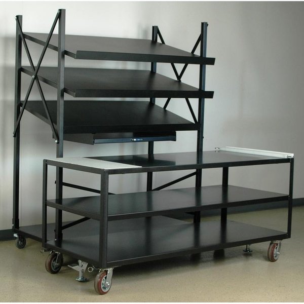 Mobile Conveyor Unit-Angled Shelvesand P