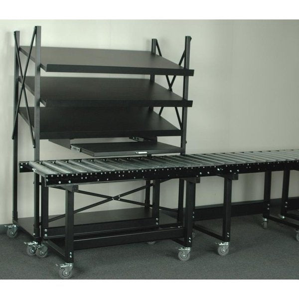 Mobile Conveyor Unit-Angled Shelvesand P