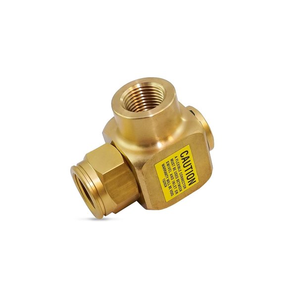 Swivel, 90 Deg., Brass, 1/2 in FNPT Inlet