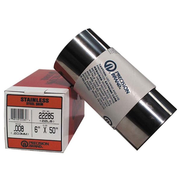 Shim Stock, Roll, Cold Low Stl, 0.0200 In