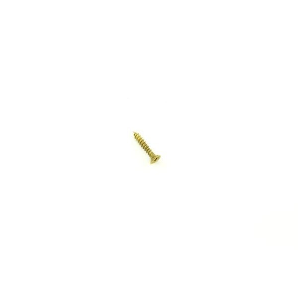 #9 x 1 in Machine Screw, Bright Brass