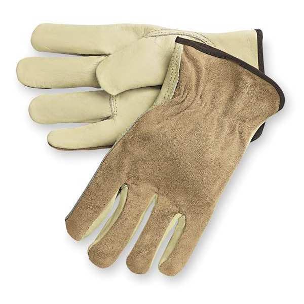 Leather Drivers Gloves, Cowhide, M, PR