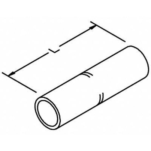 Short-Barrel Splice, 2.88 in. L, Brown, PK3