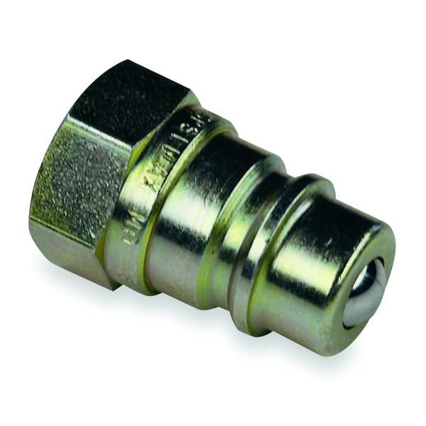 Hydraulic Quick Connect Hose Coupling, Steel Body, Sleeve Lock, 1/4