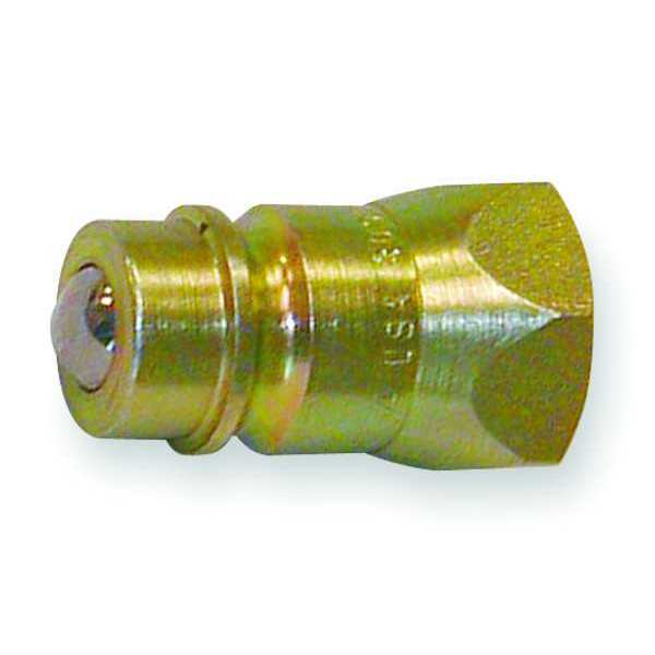 Hydraulic Quick Connect Hose Coupling, Steel Body, Push-to-Connect Lock, 3/4