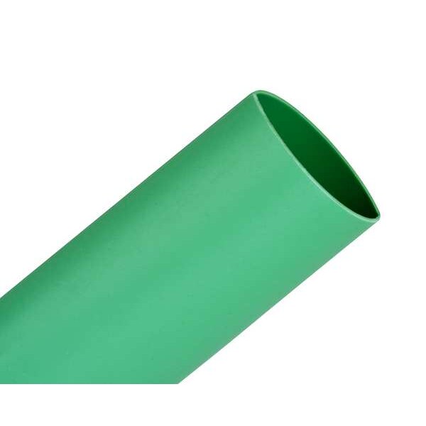 Shrink Tubing, 0.5in ID, Green, 200ft, PK3