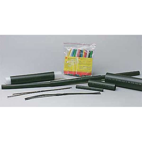 Shrink Tubing, 0.75in ID, Black, 6in, PK100