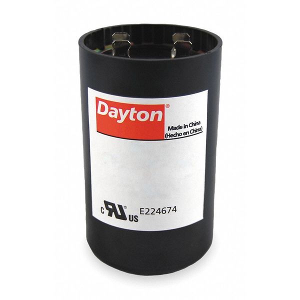 Motor Start Capacitor, 165V, 4-3/8 In. H