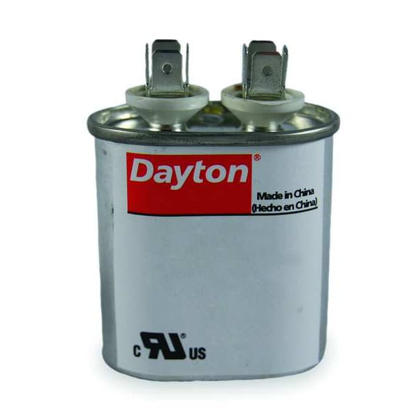 Motor Run Capacitor, 2 MFD, 2-3/4 In. H