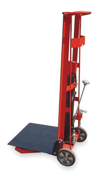Modular Powered-Lift/Manual-Push Platform Lift Truck with Workbench, Powered/Manual