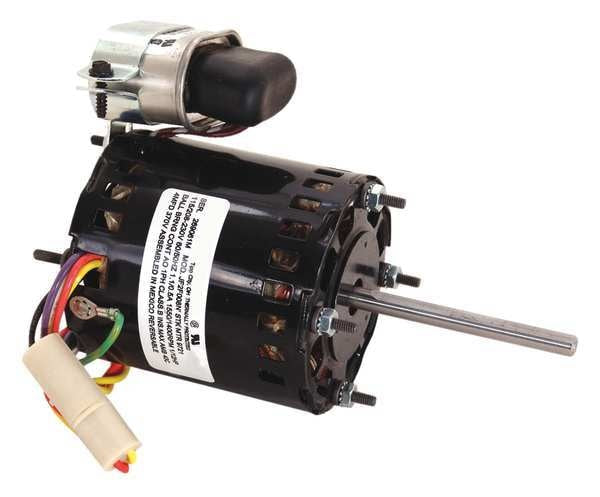 HVAC Motor, Open Air-Over, 1/12 HP, 1,550/1,350 Nameplate RPM, 1 Speed, 115/208-230V AC