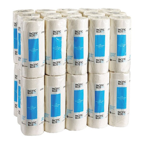 Pacific Blue Select Perforated Roll Paper Towels, 2, 100, 73 ft, White, 30 PK
