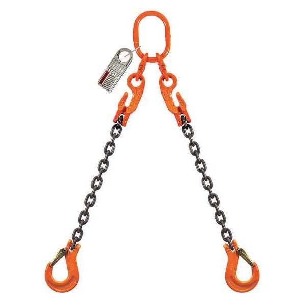 Chain Sling, G100, DOSXK, Alloy Steel, 10 ft