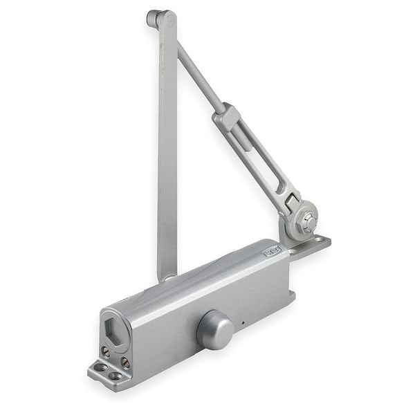 Manual Hydraulic Stanley QDC 300 Door Closer Standard Duty Interior and Exterior, Silver