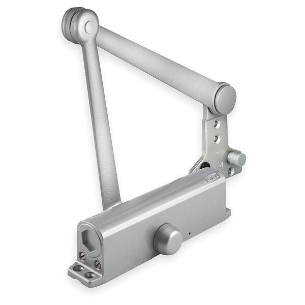 Manual Hydraulic Stanley QDC 300 Door Closer Heavy Duty Interior and Exterior, Silver