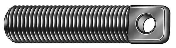 Stationary Spring Anchor, #8-40, 7/8 in L, Carbon Steel Black Oxide