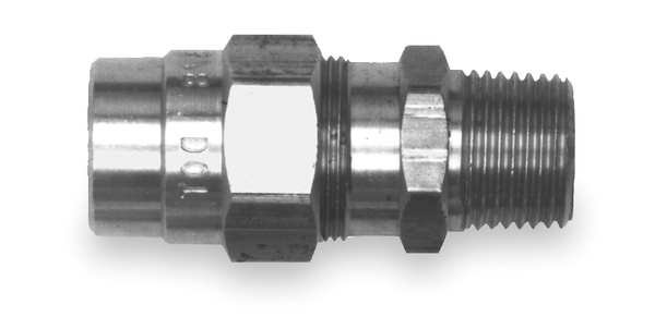 Male Connector Fitting, 3/8-18, Brass