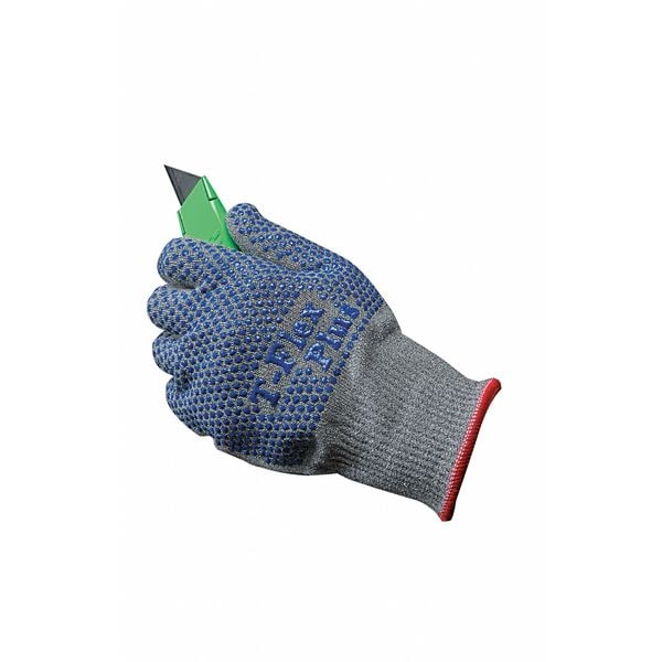 Cut Resistant Coated Gloves, A3 Cut Level, PVC, L, 1 PR