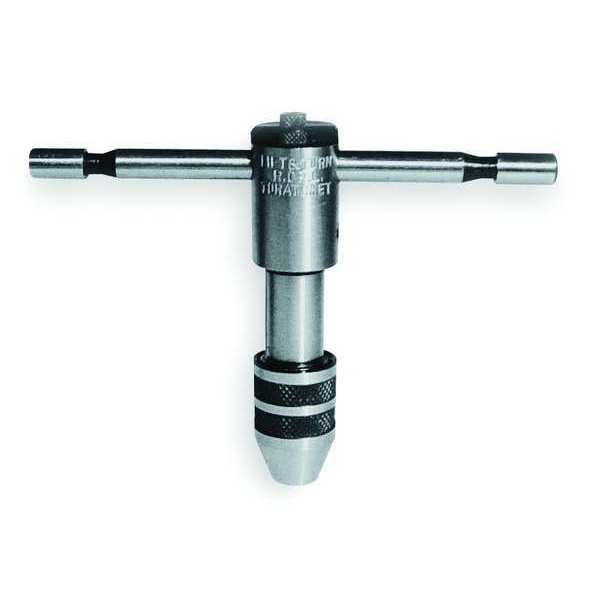 T Handle Tap Wrench, Ratchet, 1/16-1/4 In