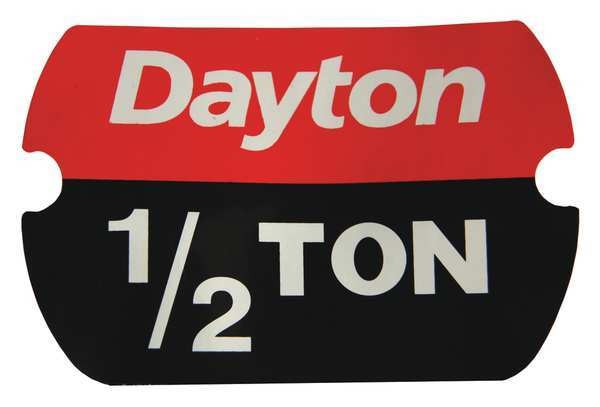 Label, Rated Load 1/2 Ton