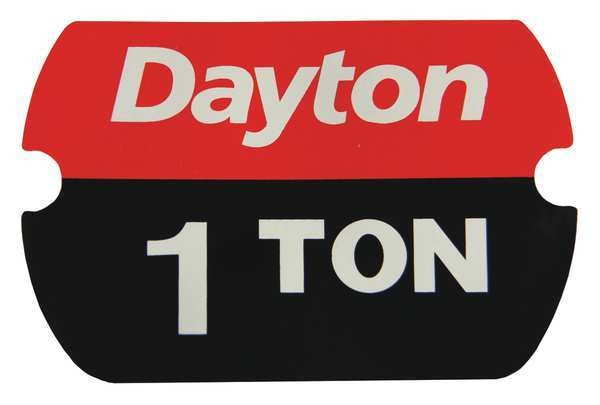 Label, Rated Load 1 Ton