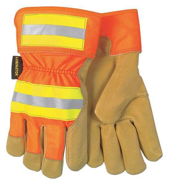 Leather Palm Gloves, Pigskin, M, PR