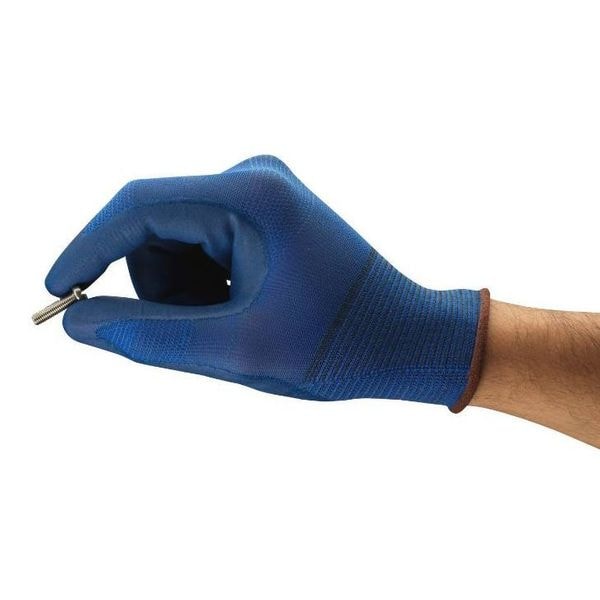 Foam Nitrile Coated Gloves, Palm Coverage, Blue, 10, PR