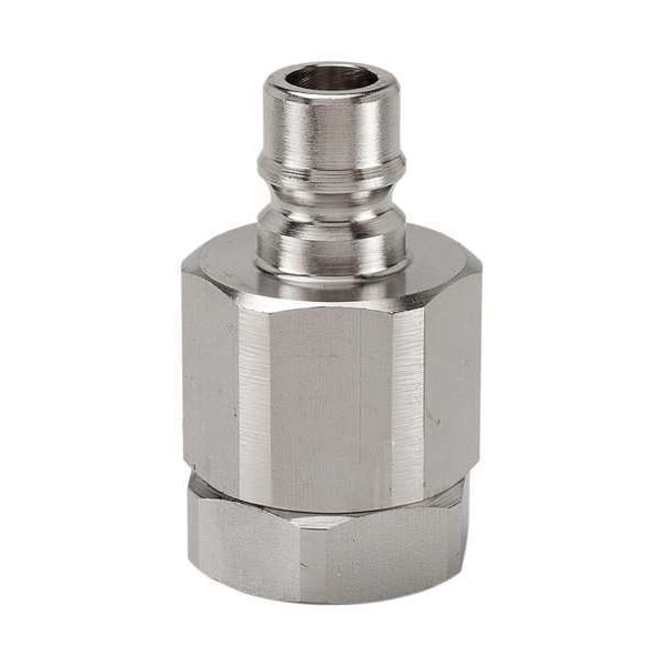Hydraulic Quick Connect Hose Coupling, 316 Stainless Steel Body, Push-to-Connect Lock, H Series