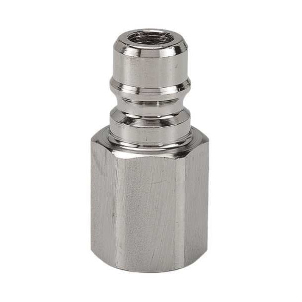 Hydraulic Quick Connect Hose Coupling, 316 Stainless Steel Body, Ball Lock, 3/4