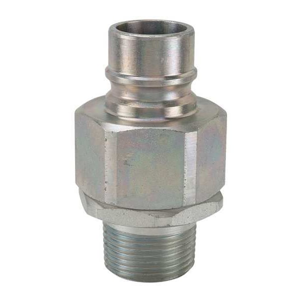 Hydraulic Quick Connect Hose Coupling, Steel Body, Ball Lock, 1/4